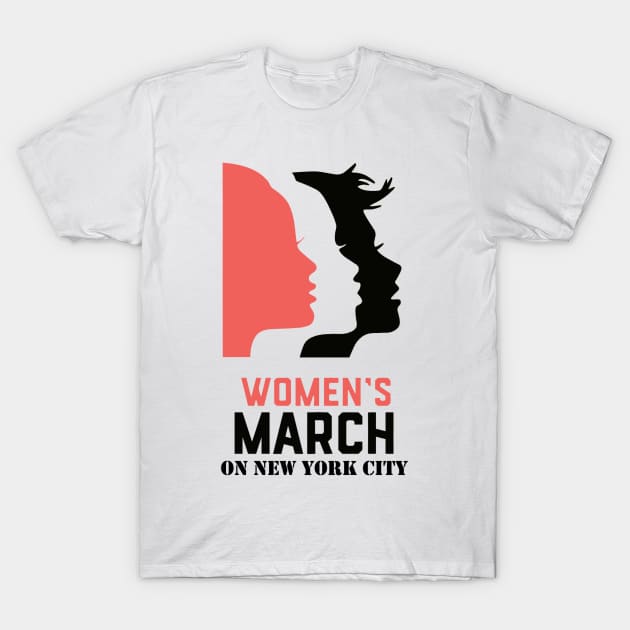 March Women On New York City T-Shirt by DarlingShirt